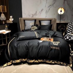 SALE] Louis Vuitton Supreme Light Grey Luxury Brand Logo Premium Bedding Set  Home Decor